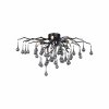 Lampa sufitowa ICICLE 8090-18 Paul Neuhaus | Czarny Plafon Kryształowy G9 Zuma line